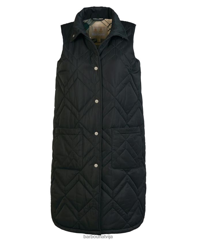 Barbour sievietes dio gilet P8J88A1581 apģērbs Tas ir brūns/seno papardes tartāns