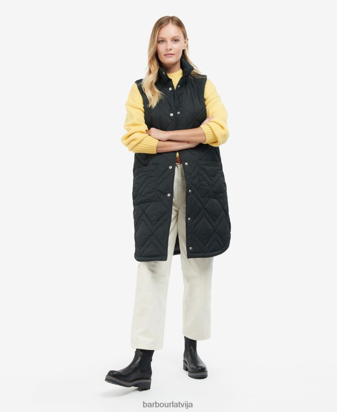Barbour sievietes dio gilet P8J88A1581 apģērbs Tas ir brūns/seno papardes tartāns
