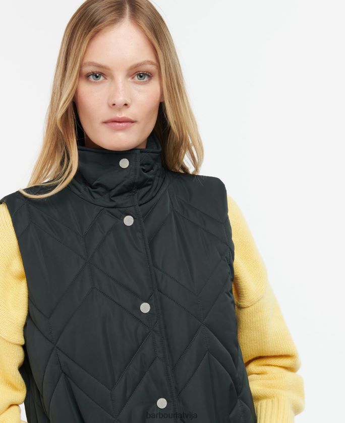 Barbour sievietes dio gilet P8J88A1581 apģērbs Tas ir brūns/seno papardes tartāns