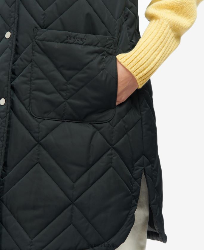 Barbour sievietes dio gilet P8J88A1581 apģērbs Tas ir brūns/seno papardes tartāns