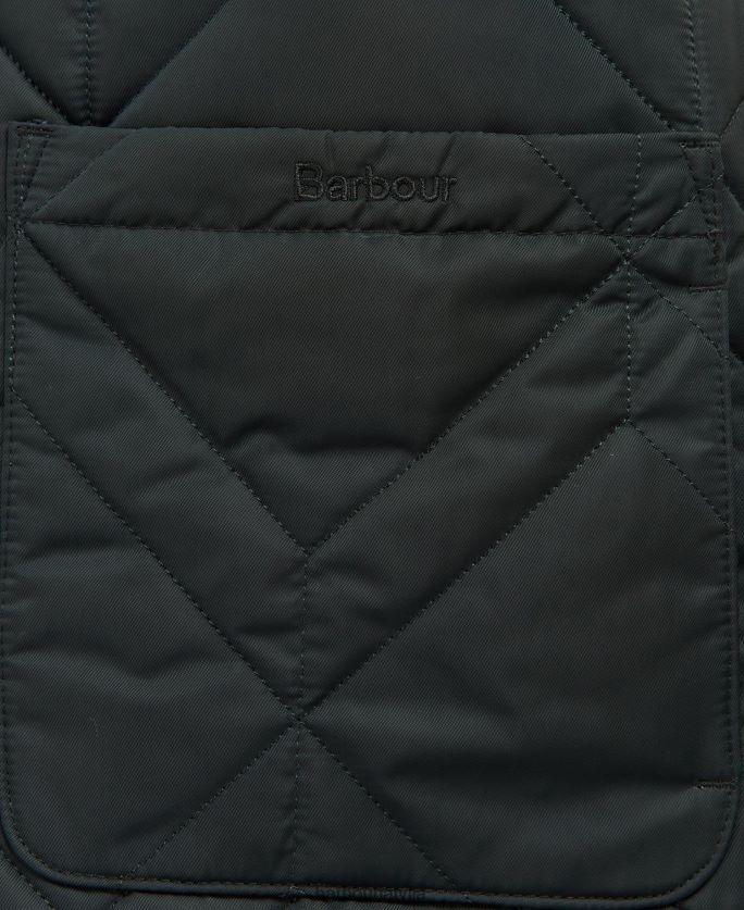 Barbour sievietes dio gilet P8J88A1581 apģērbs Tas ir brūns/seno papardes tartāns