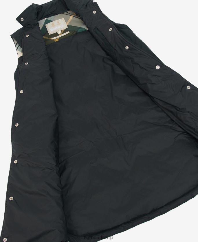 Barbour sievietes dio gilet P8J88A1581 apģērbs Tas ir brūns/seno papardes tartāns