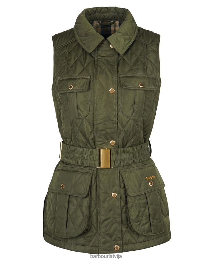 Barbour sievietes jostas aizsardzības žakets P8J88A1556 apģērbs vieglas smiltis/kleita