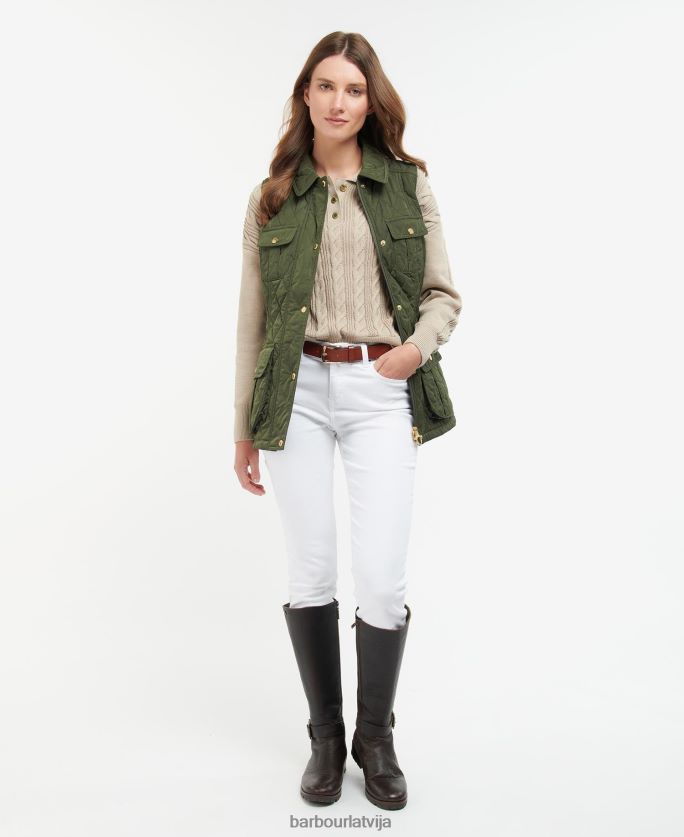 Barbour sievietes jostas aizsardzības žakets P8J88A1556 apģērbs vieglas smiltis/kleita