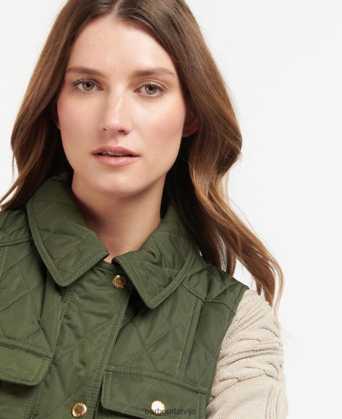 Barbour sievietes jostas aizsardzības žakets P8J88A1556 apģērbs vieglas smiltis/kleita