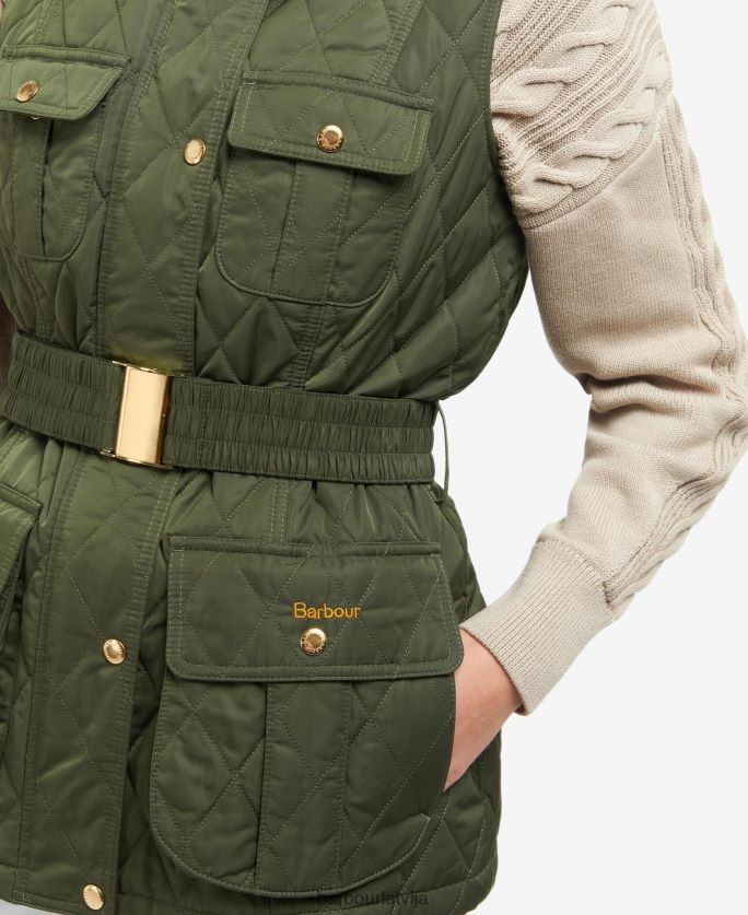 Barbour sievietes jostas aizsardzības žakets P8J88A1556 apģērbs vieglas smiltis/kleita