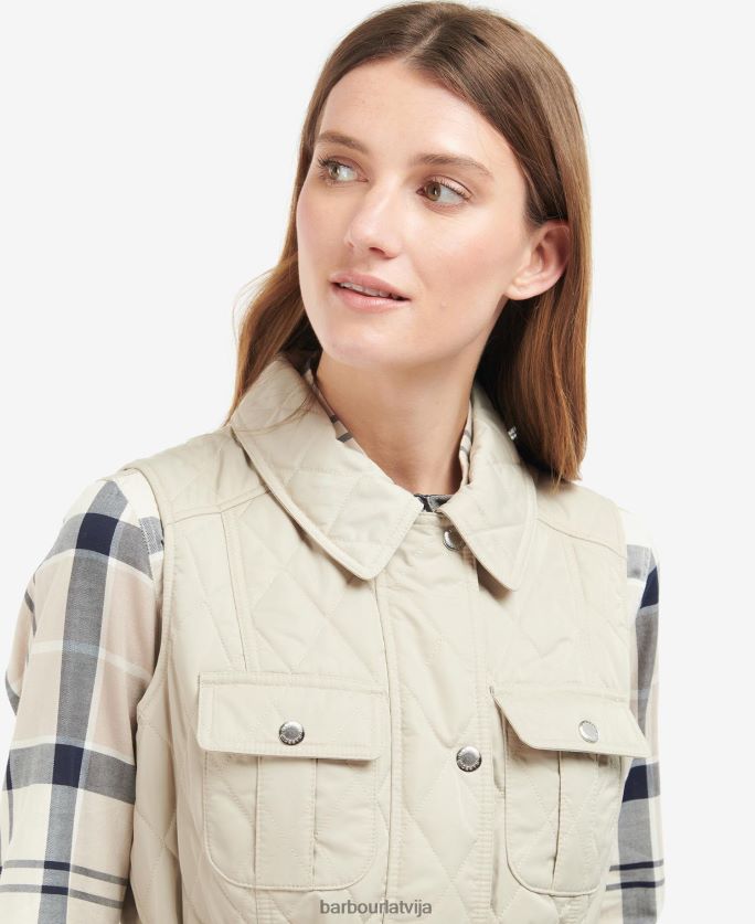 Barbour sievietes jostas aizsardzības žakets P8J88A1567 apģērbs vieglas smiltis/kleita