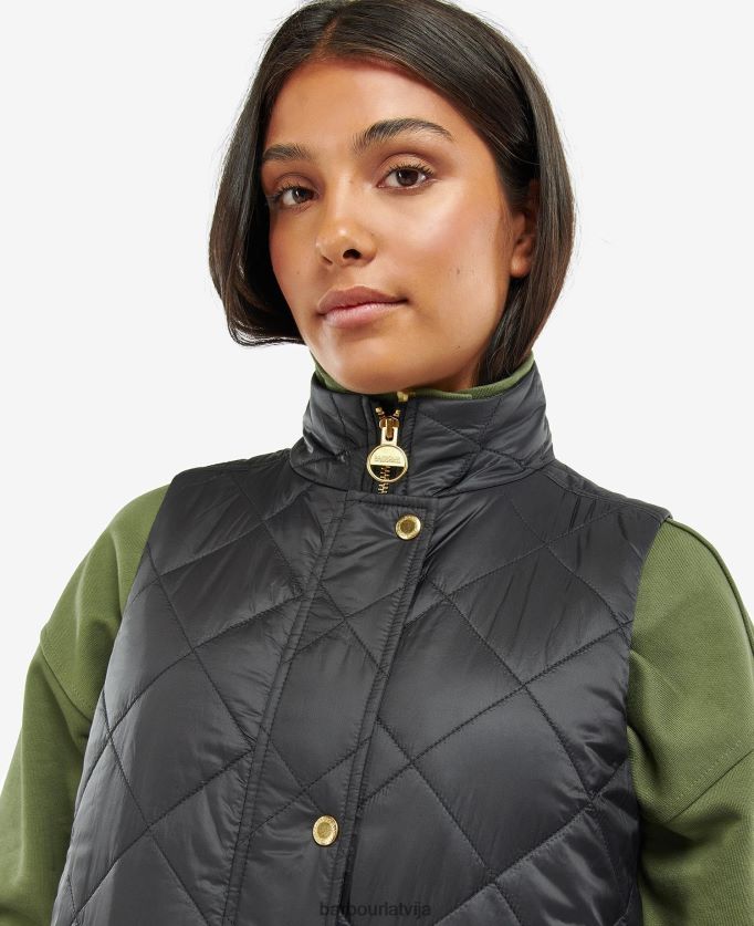 Barbour sievietes knock hill gilet P8J88A1557 apģērbs sadedzināta plēne