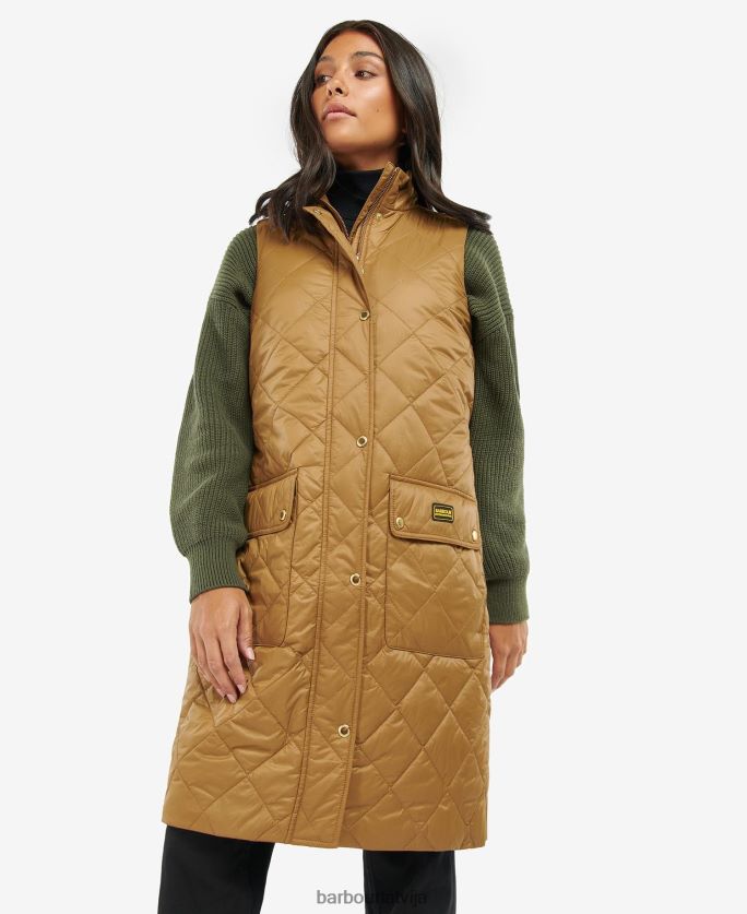 Barbour sievietes knock hill gilet P8J88A1565 apģērbs sadedzināta plēne