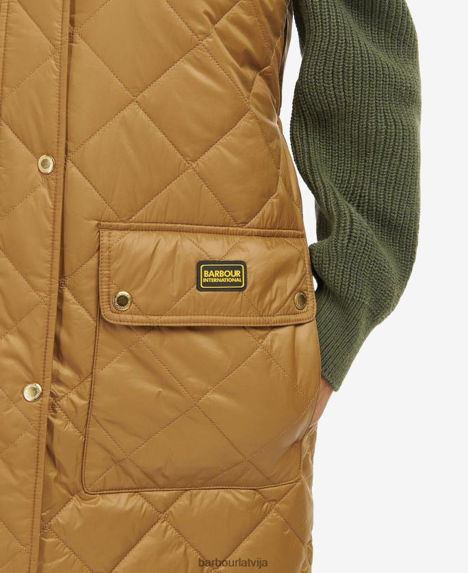 Barbour sievietes knock hill gilet P8J88A1565 apģērbs sadedzināta plēne