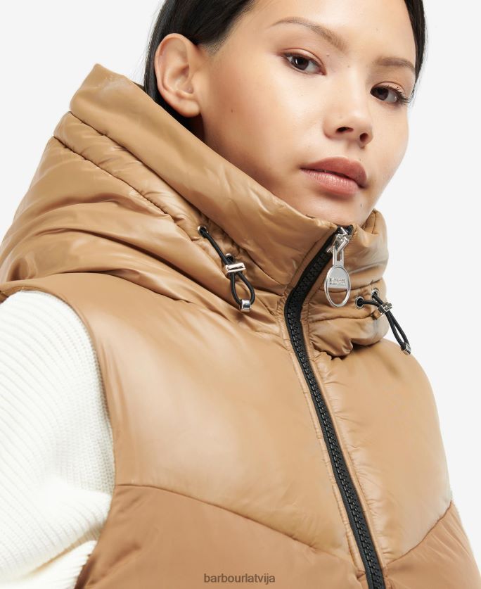 Barbour sievietes maratona gilet P8J88A1583 apģērbs piķa melns