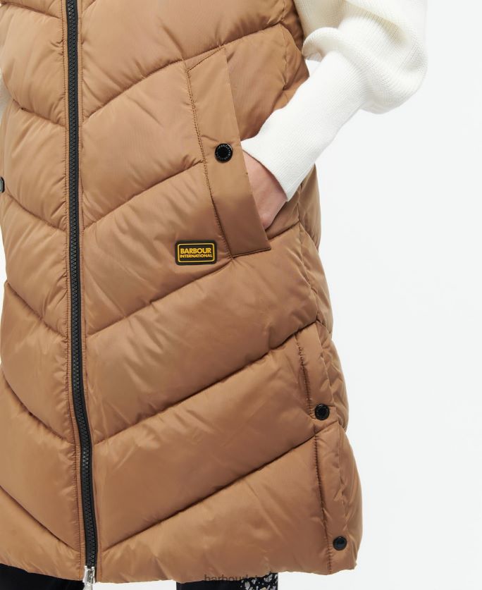 Barbour sievietes maratona gilet P8J88A1583 apģērbs piķa melns