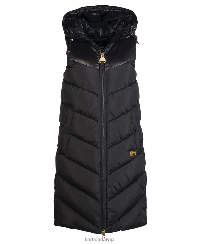 Barbour sievietes maratona gilet P8J88A1584 apģērbs piķa melns