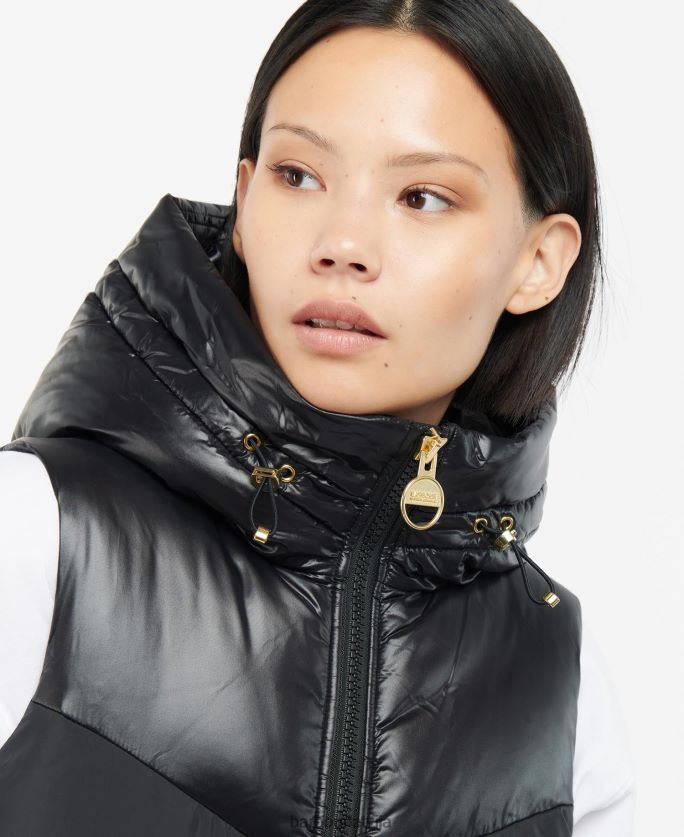 Barbour sievietes maratona gilet P8J88A1584 apģērbs piķa melns