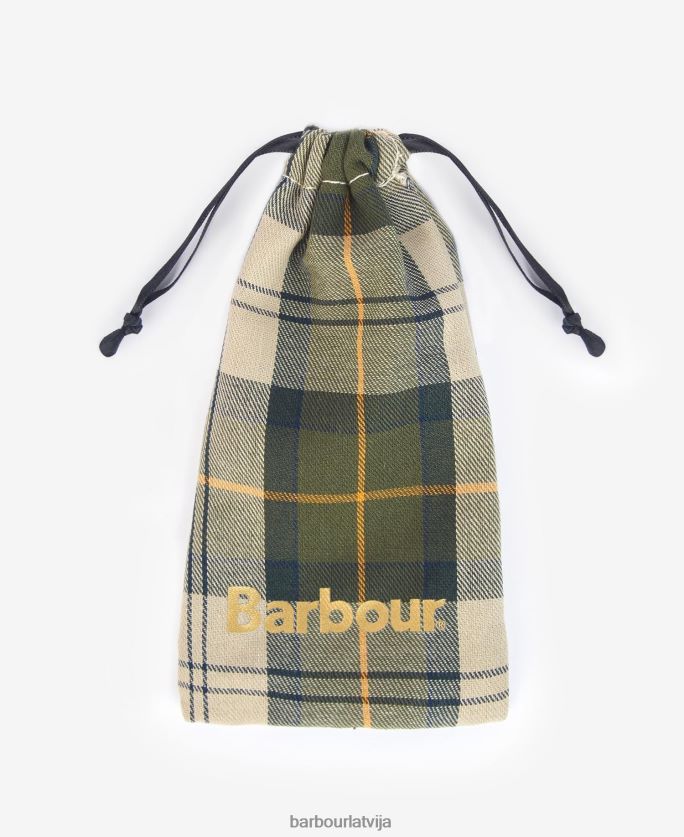 Barbour sievietes par viņas smaržu bauble dāvanu komplektu P8J88A2413 Piederumi zaļš tartāns