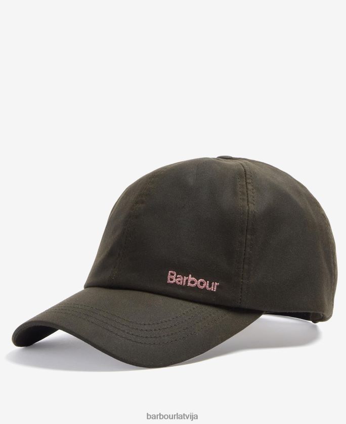 Barbour sievietes belsay vaska sporta cepure P8J88A2439 Piederumi flote/klasika