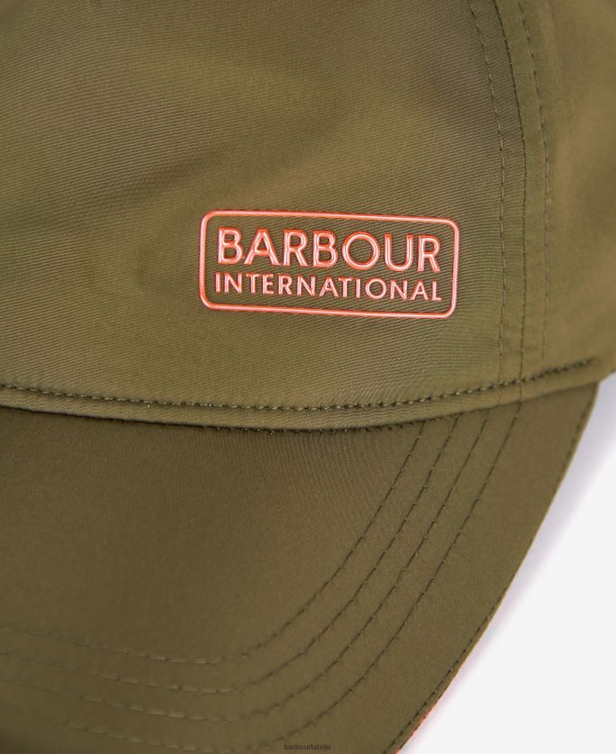 Barbour sievietes magna sporta cepure P8J88A2433 Piederumi palmers zaļš