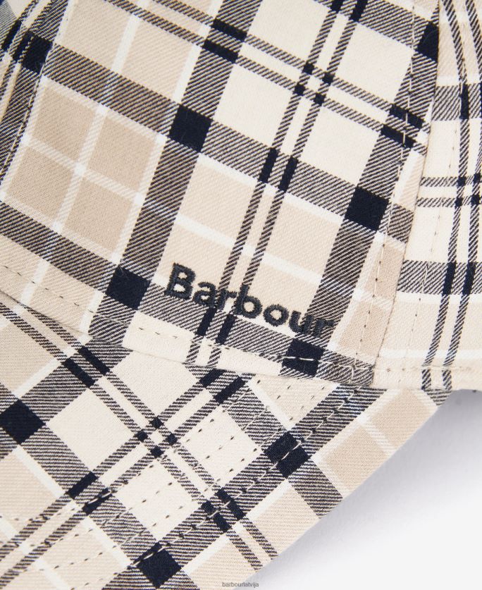 Barbour sievietes rosie tartan sporta cepure P8J88A2429 Piederumi tranšeja/jūras spēki