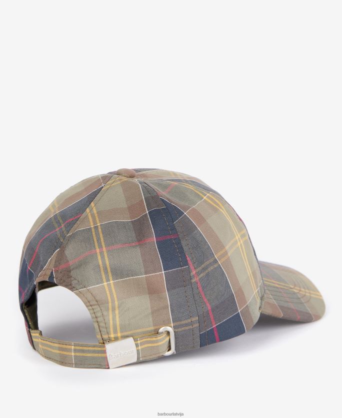 Barbour sievietes rosie tartan sporta cepure P8J88A2438 Piederumi tranšeja/jūras spēki