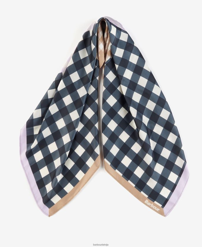 Barbour sievietes darla gingham kvadrātveida šalle P8J88A2454 Piederumi flote / varavīksnene