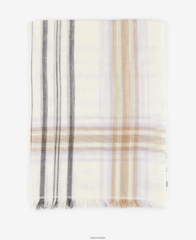 Barbour sievietes erin tartāna šalle P8J88A2444 Piederumi čuksti balts
