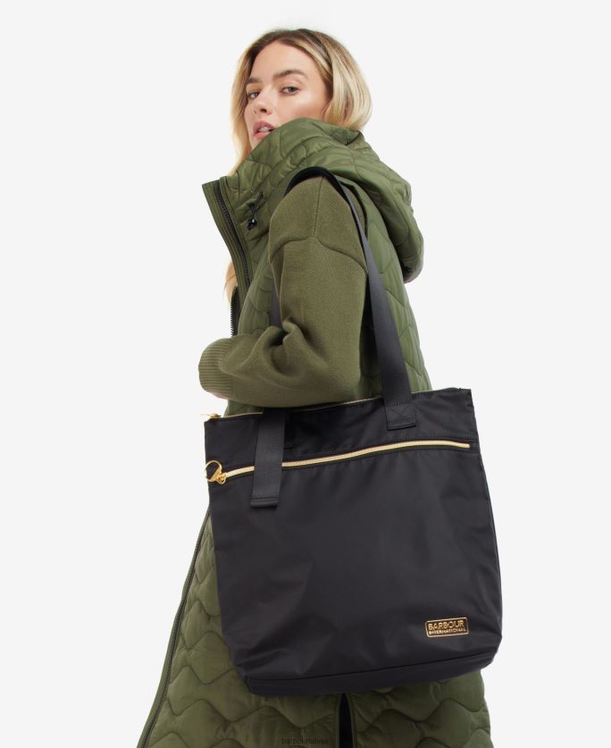 Barbour sievietes kvalificēta soma P8J88A2396 Piederumi klasisks melns