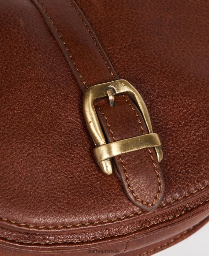 Barbour sievietes tasche laire leder segli P8J88A2384 Piederumi brūns