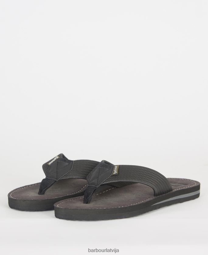 Barbour vīriešiem Toeman pludmales sandales P8J88A1298 apavi melns