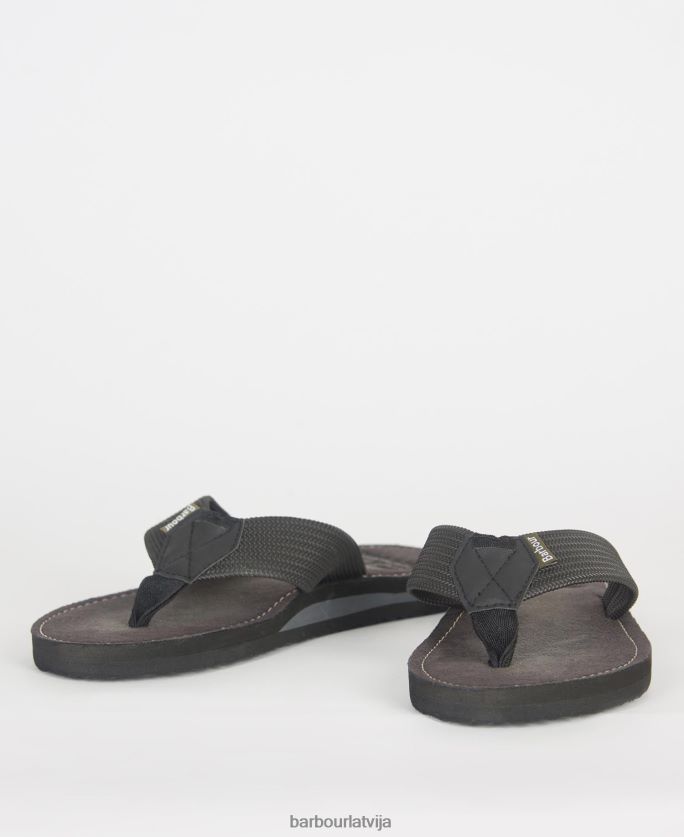 Barbour vīriešiem Toeman pludmales sandales P8J88A1298 apavi melns