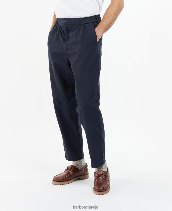Barbour vīriešiem Highgate sarža bikses P8J88A1162 apģērbs flote