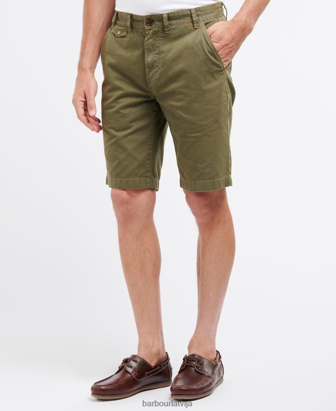 Barbour vīriešiem Neuston sarža šorti P8J88A1173 apģērbs spēks zils