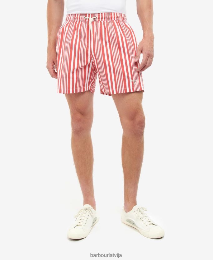 Barbour vīriešiem deckham peldšorti P8J88A1213 apģērbs klasisks sarkans