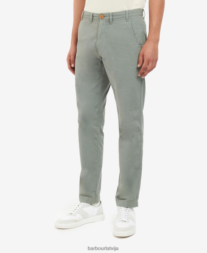 Barbour vīriešiem glendale chino P8J88A1164 apģērbs agaves zaļa