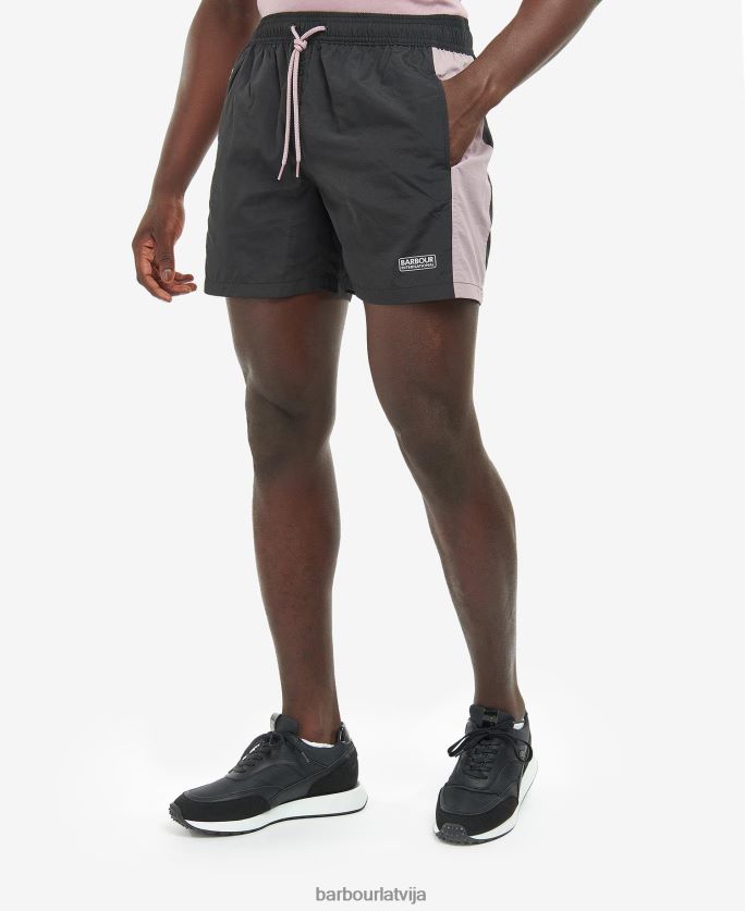 Barbour vīriešiem krāsas bloku peldšorti P8J88A1220 apģērbs melns/dadzis