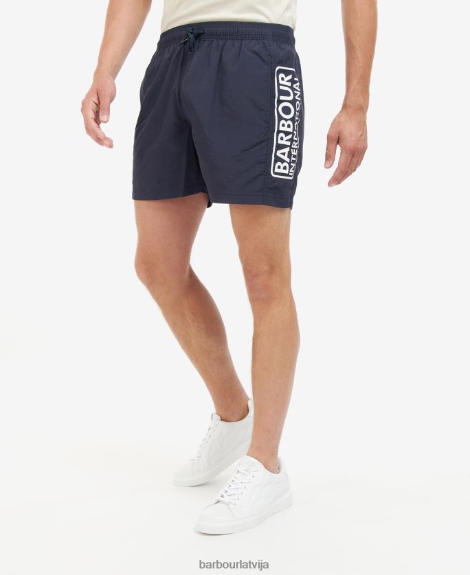 Barbour vīriešiem peldšorti ar lielu logotipu P8J88A1195 apģērbs nakts debesis