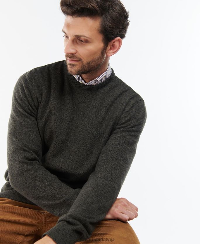 Barbour vīriešiem Firle Crew džemperis P8J88A1088 apģērbs pelēkais merģelis