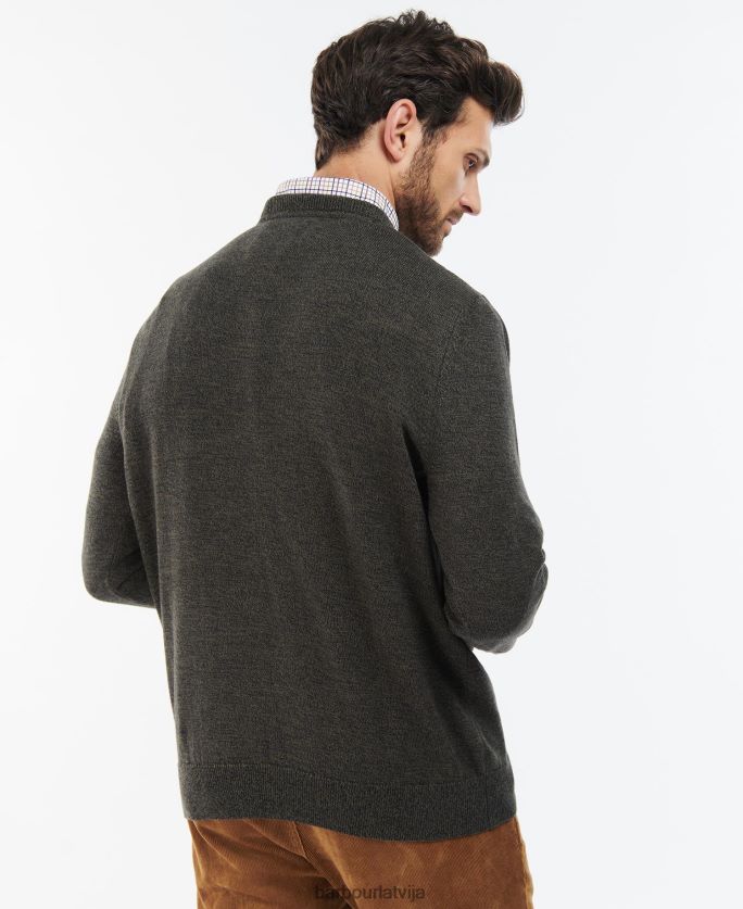 Barbour vīriešiem Firle Crew džemperis P8J88A1088 apģērbs pelēkais merģelis