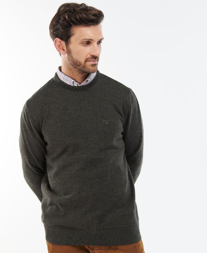 Barbour vīriešiem Firle Crew džemperis P8J88A1088 apģērbs pelēkais merģelis