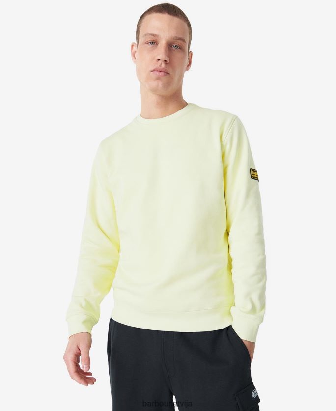 Barbour vīriešiem sacīkšu žetonu sporta krekls P8J88A1039 apģērbs dzeltena dūmaka