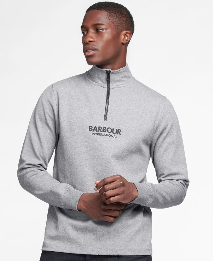 Barbour vīriešiem transmisijas pusrāvējslēdzēja sporta krekls P8J88A995 apģērbs melns