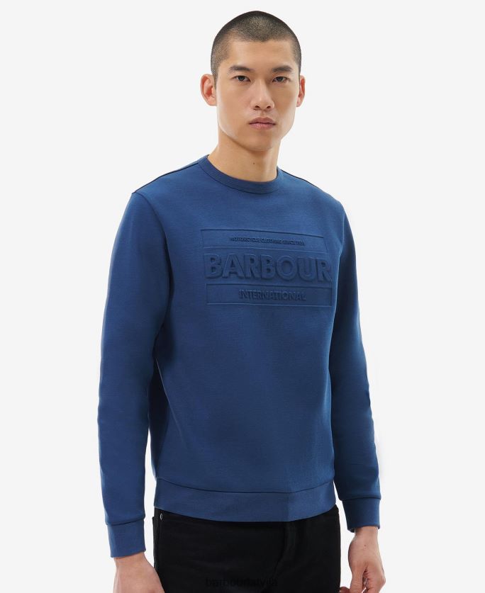 Barbour vīriešiem zīmogs sporta krekls P8J88A1035 apģērbs tumšs džinss