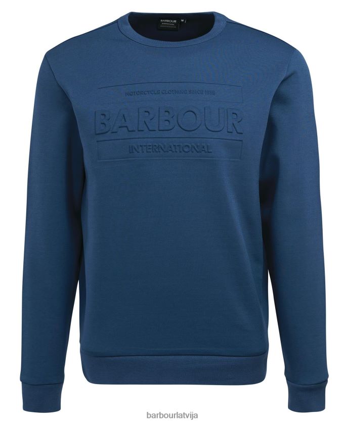 Barbour vīriešiem zīmogs sporta krekls P8J88A1035 apģērbs tumšs džinss