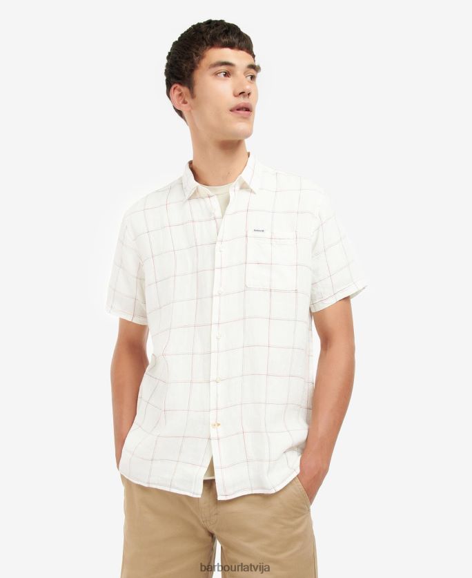 Barbour vīriešiem Bayston lina krekls P8J88A366 apģērbs ekru
