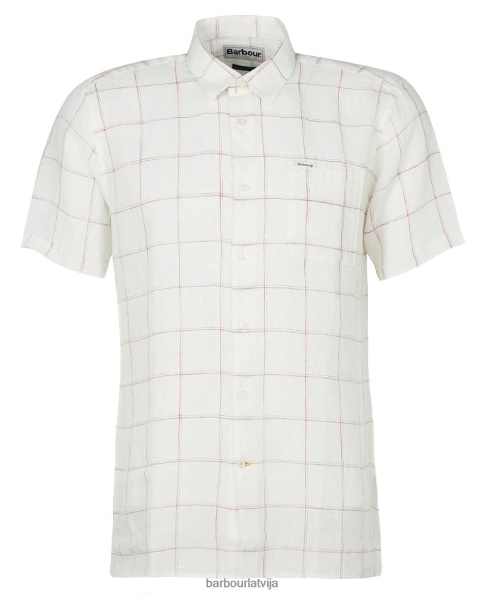 Barbour vīriešiem Bayston lina krekls P8J88A366 apģērbs ekru