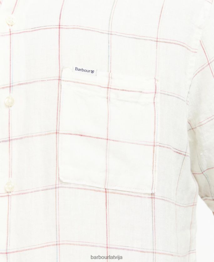 Barbour vīriešiem Bayston lina krekls P8J88A366 apģērbs ekru