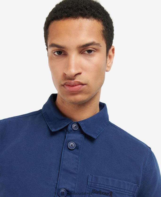 Barbour vīriešiem Džino virskrekls P8J88A310 apģērbs tintes zils
