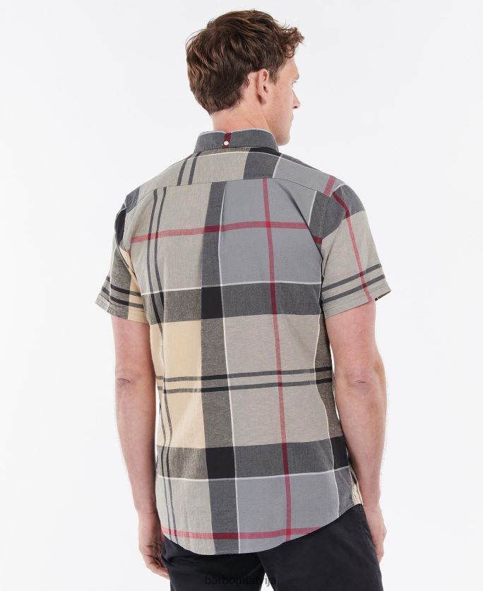 Barbour vīriešiem Douglas krekls ar īsām piedurknēm P8J88A363 apģērbs vasaras flote