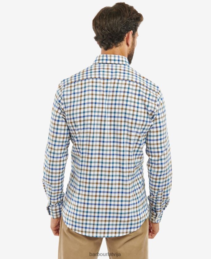 Barbour vīriešiem Fawdon pielāgots krekls P8J88A466 apģērbs akmens