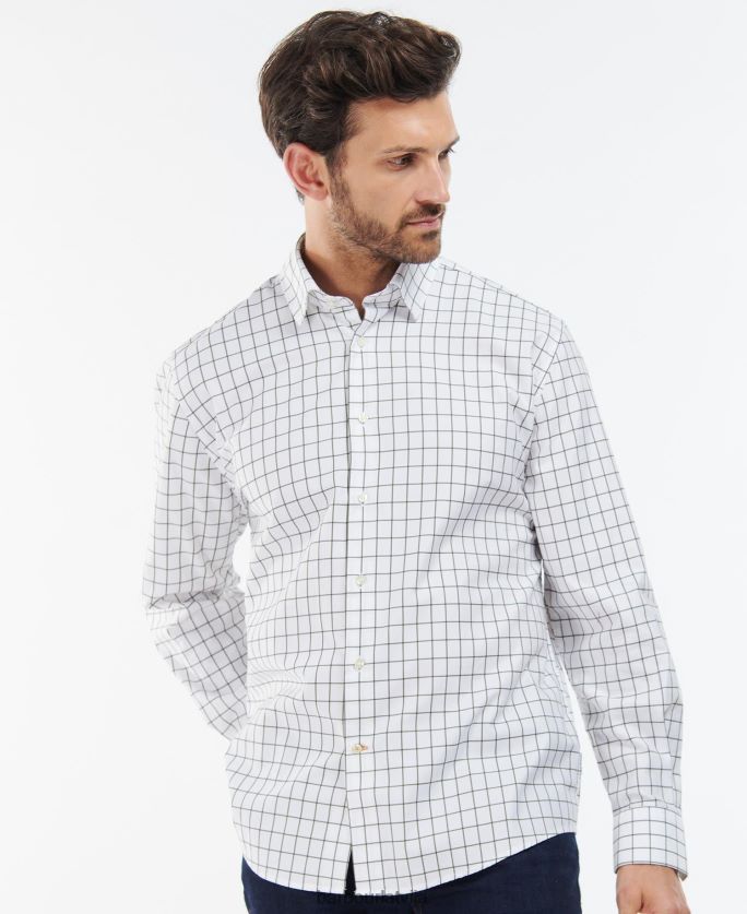 Barbour vīriešiem Hanstedas lauku aktīvais krekls P8J88A458 apģērbs vidus olīvu