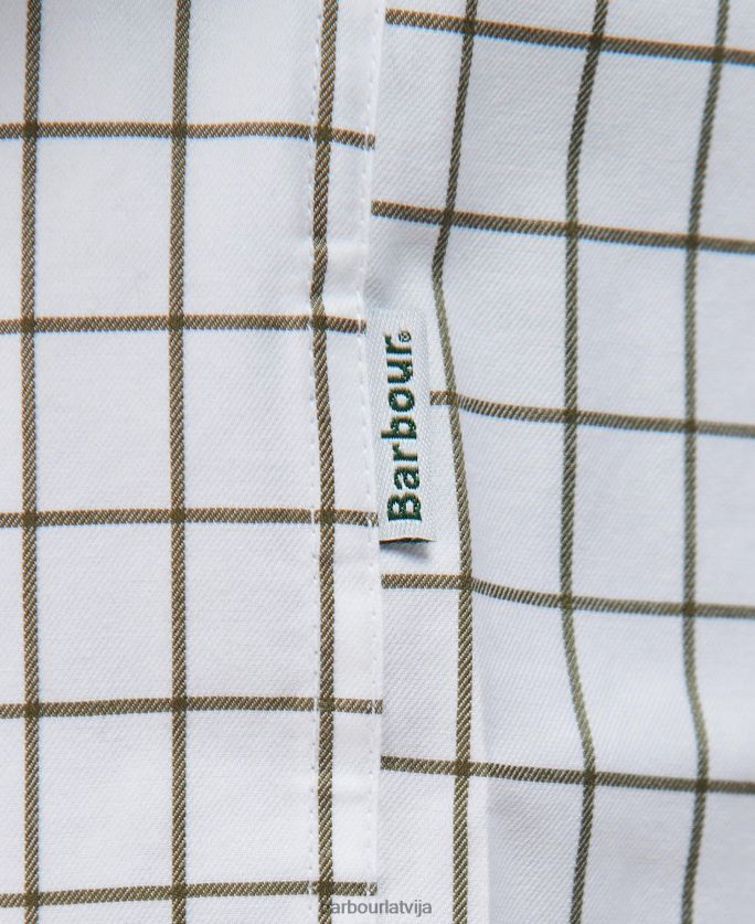 Barbour vīriešiem Hanstedas lauku aktīvais krekls P8J88A458 apģērbs vidus olīvu